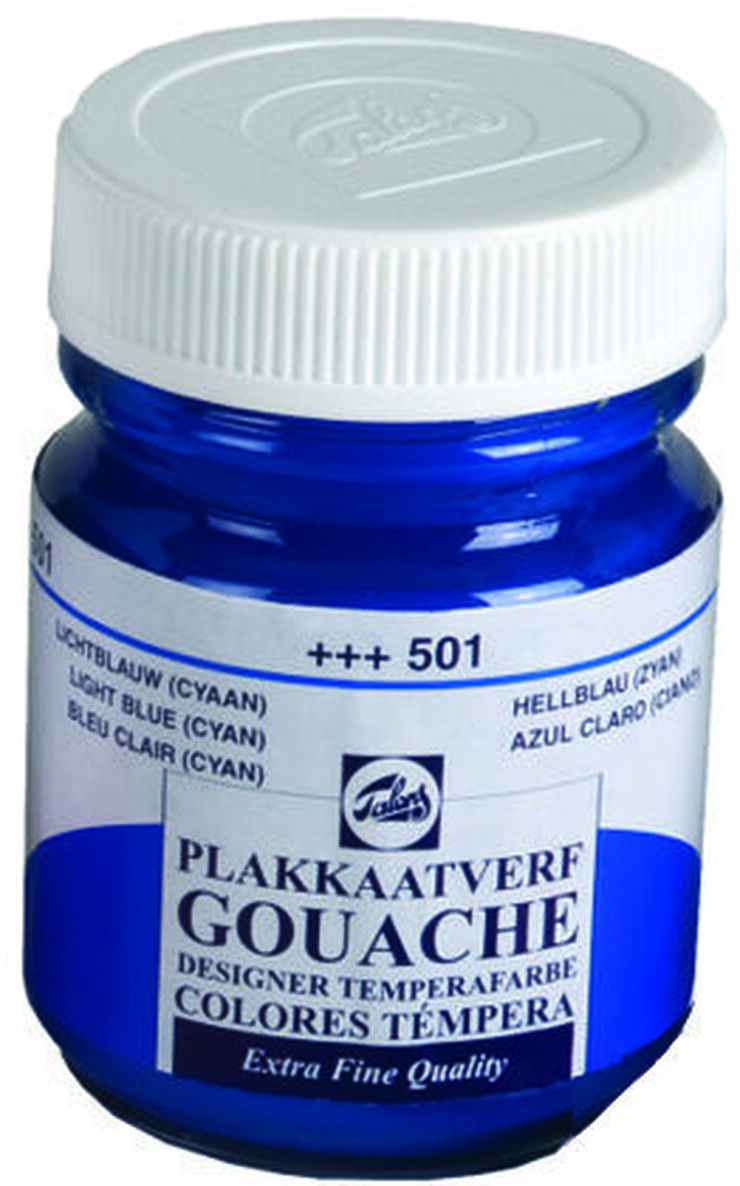 T&eacute;mpera Talens 50ml azul