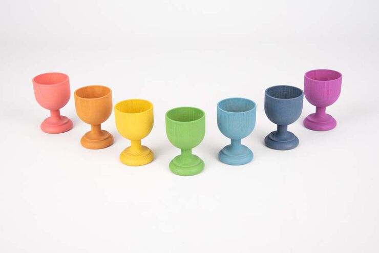Tazas de madera TickiT Rainbow 7u