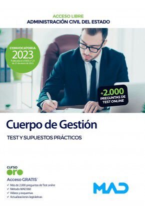 Cuerpo de Gesti&oacute;n de la Administraci&oacute;n Civil. Test y supuestos pr&aacute;cticos