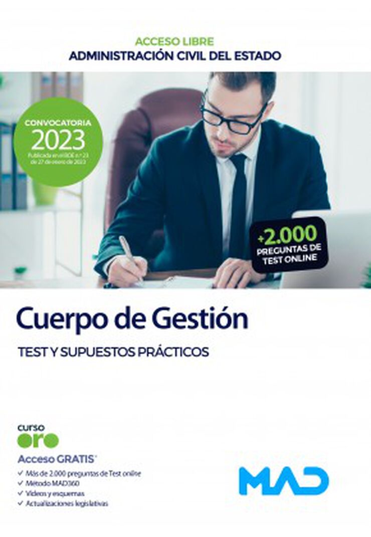 Cuerpo de Gestión de la Administración Civil. Test y supuestos prácticos