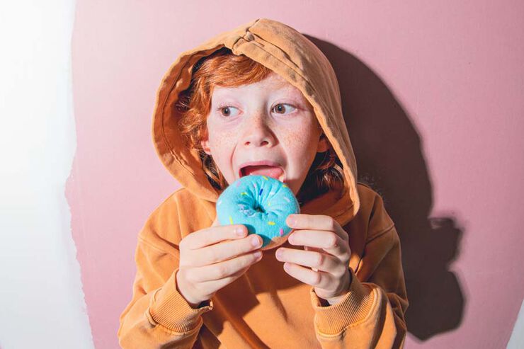 Calcetines Eat My Socks Kids Donut Azul