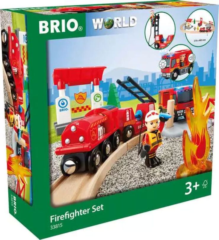 Brio Set Circuit Tren de Bombers