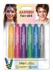 Maquillaje Alpino Face Stick colores metálicos 6u