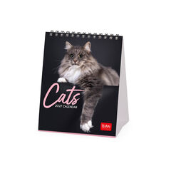 Calendario Legami 12x14,5 Sobremesa Cats Multiling&uuml;e 2027