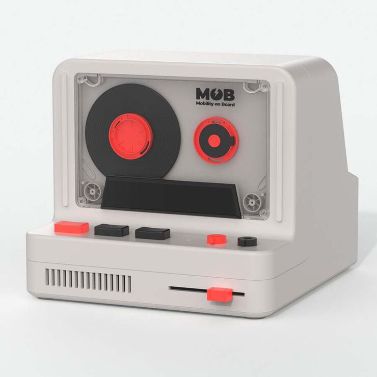 Altavoz Wondee Retro RS-80 gris