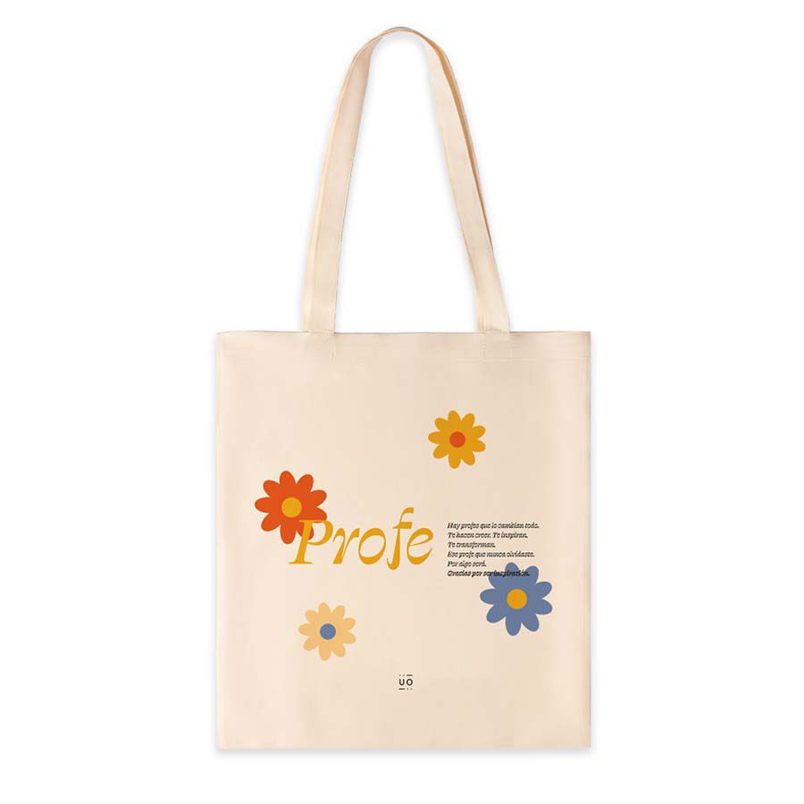 Tote bag UO ''Profe, siempre inspiras''