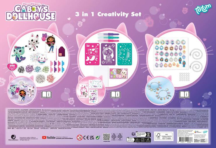 Set Creativo 3 en 1 Gabby