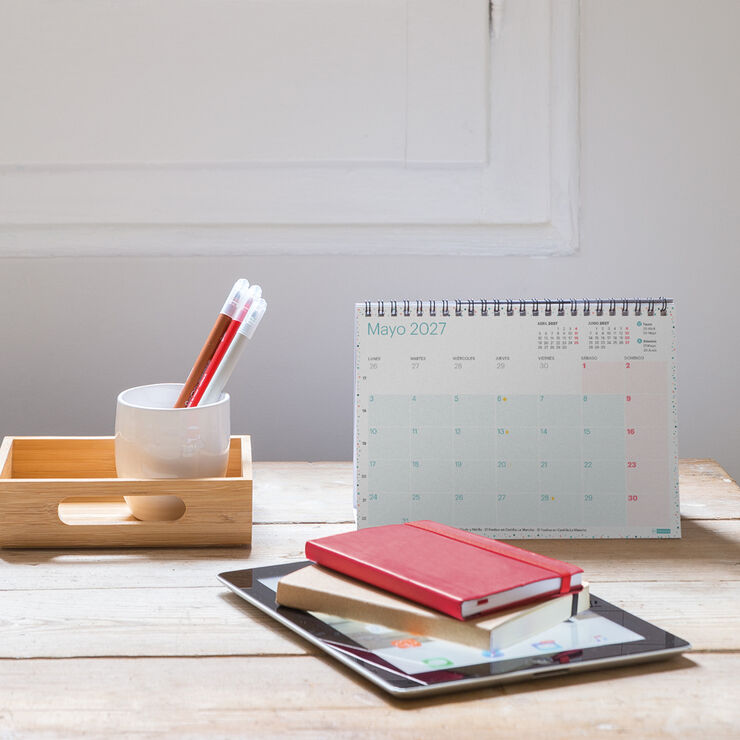 Calendario Miquelrius Mesa A5 Castellano 2027 Lovely