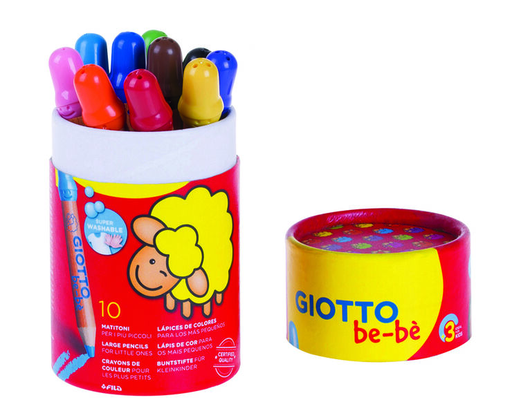 Bote de 10 lápices de colores Giotto be-bè Super