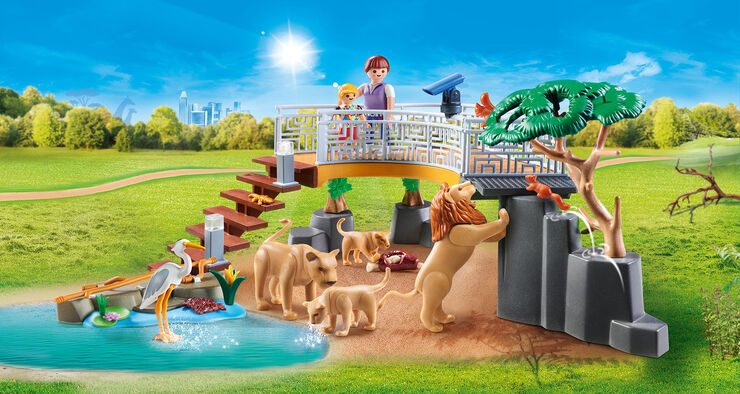 Playmobil Family Fun Recinto Exterior de Leones (70343)