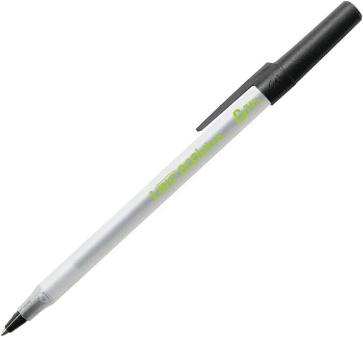 Bolígraf Bic Eco Round Negre