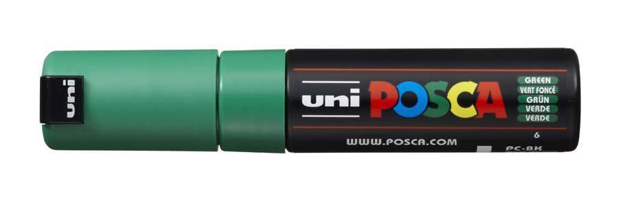 Rotulador Posca PC-8K 8mm verde