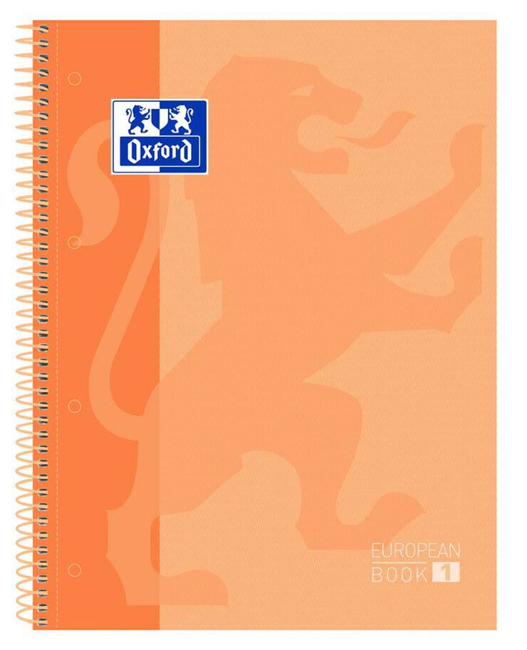 Notebook Oxford EuropeanBook 1 A4 80 fulls 5x5 prèssec