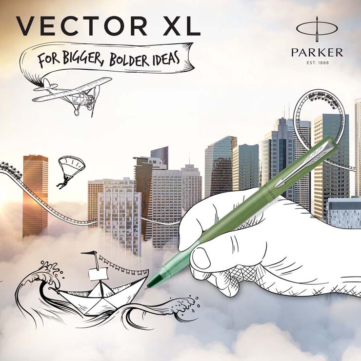 Ròl·ler Parker Vector XL verd
