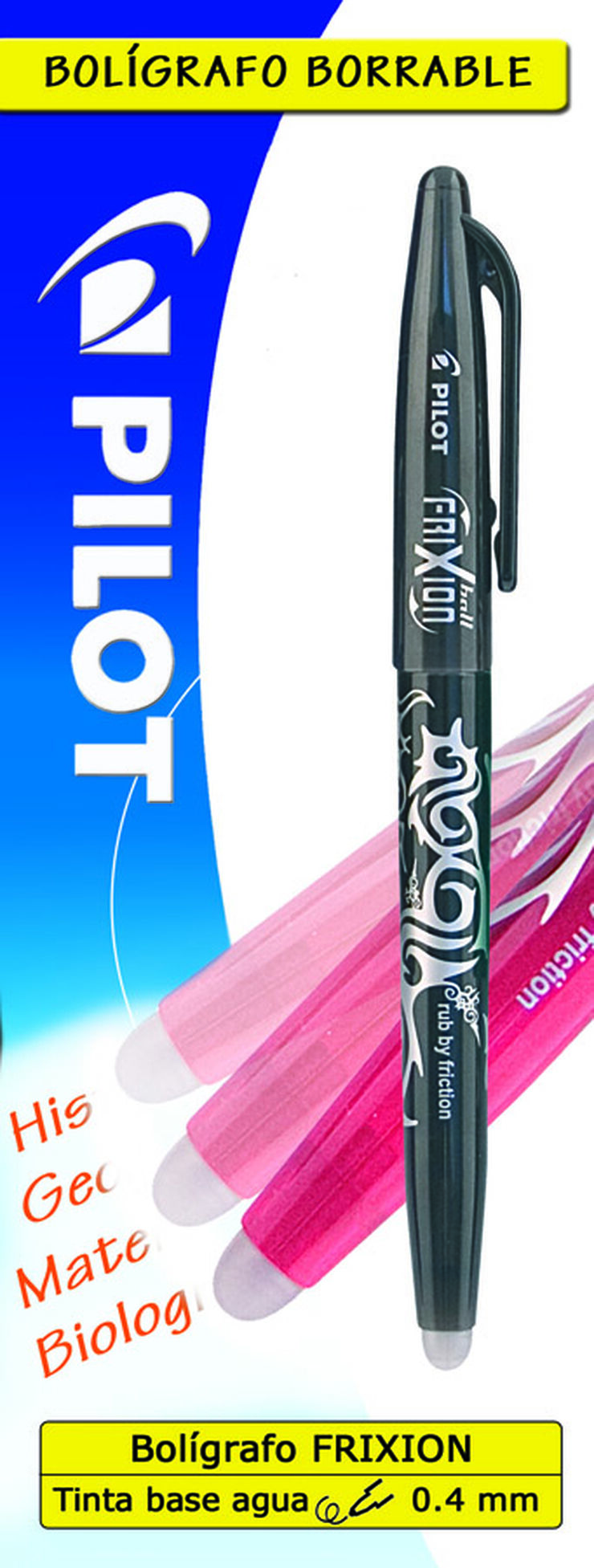 Rotulador Pilot Frixion negro 1u