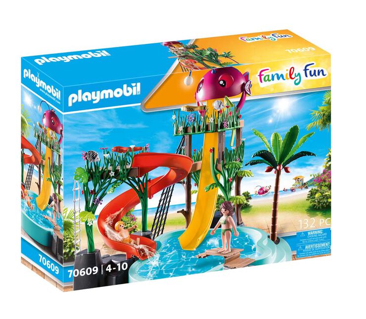Iluminar Supervisar Objeción Playmobil Family Fun Vacaciones parque acuático 70609 - Abacus Online