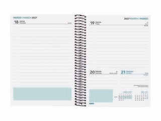 Agenda Escolar Finocam Cool 1/4 D&iacute;a/P&aacute;gina Castellano 2026-27 Negro