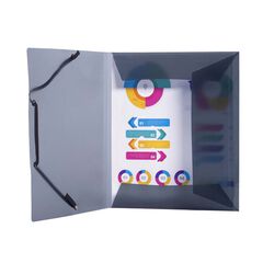Carpeta gomas 3 solapas A5 PP colores surtidos
