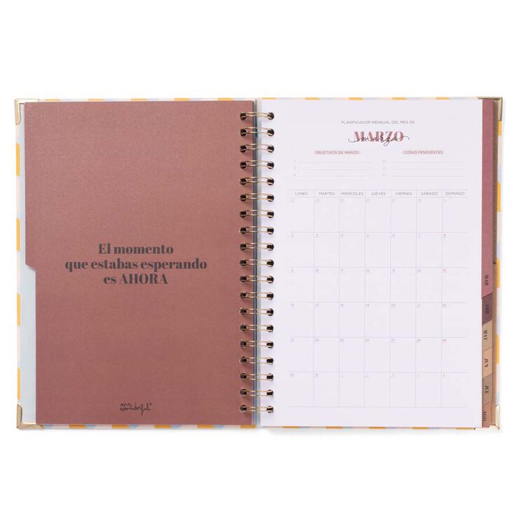 Agenda escolar Mr. Wonderful Office + Bolígraf sem/vista cas 2025-26 No Stress