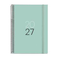 Agenda Miquelrius Espiral Plus Dia P&agrave;gina Multiling&uuml;e 2027 Calm Aqua