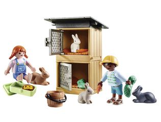 Playmobil Country Alimentar conills 70675