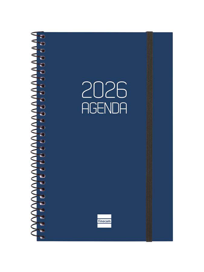 Agenda Finocam Opaque E5 sem/vista horizontal cat 2026 azul