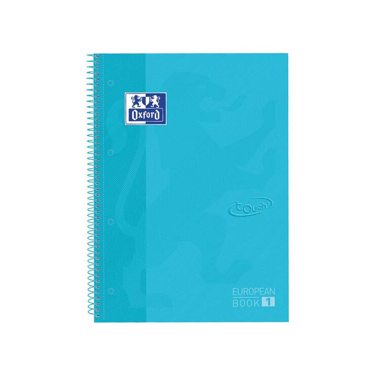 Notebook Oxford EuropeanBook 1 Touch A4+ 80 hojas 5x5 tapa extradura azul