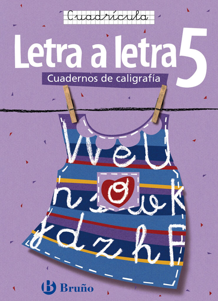 Caligraf&iacute;a Letra a letra Cuadr&iacute;cula 5