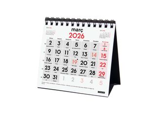Calendari sobretaula Finocam Números grans XXS 2026 català