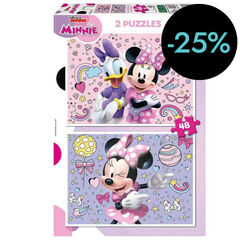 Puzle 2x48 piezas Minnie