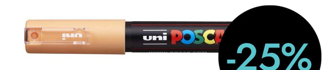 Rotulador Posca PC-1M 0,7mm naranja claro