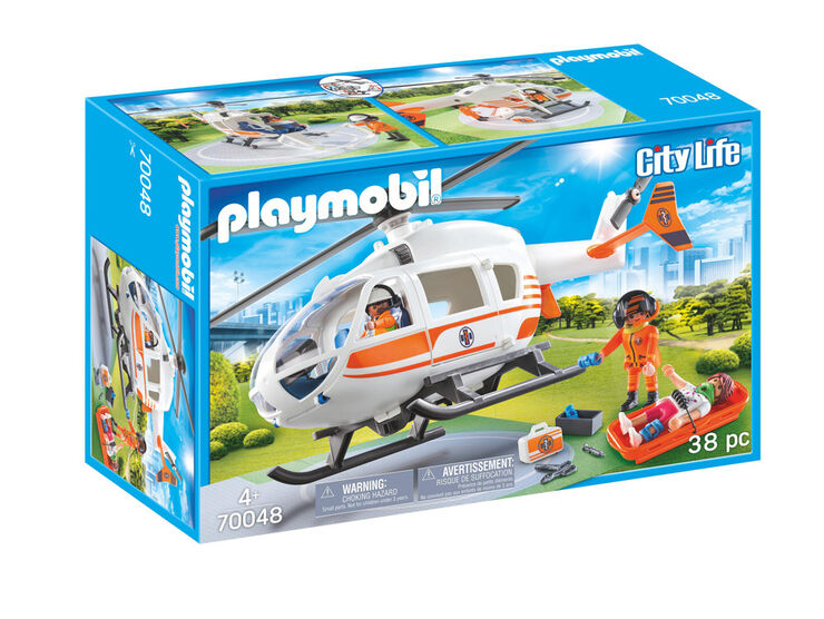 Playmobil City Life Helicòpter Rescat 70048