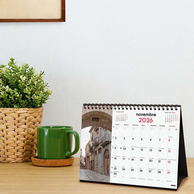 Calendario sobremesa Finocam 2026 Pobles amb encant catalán
