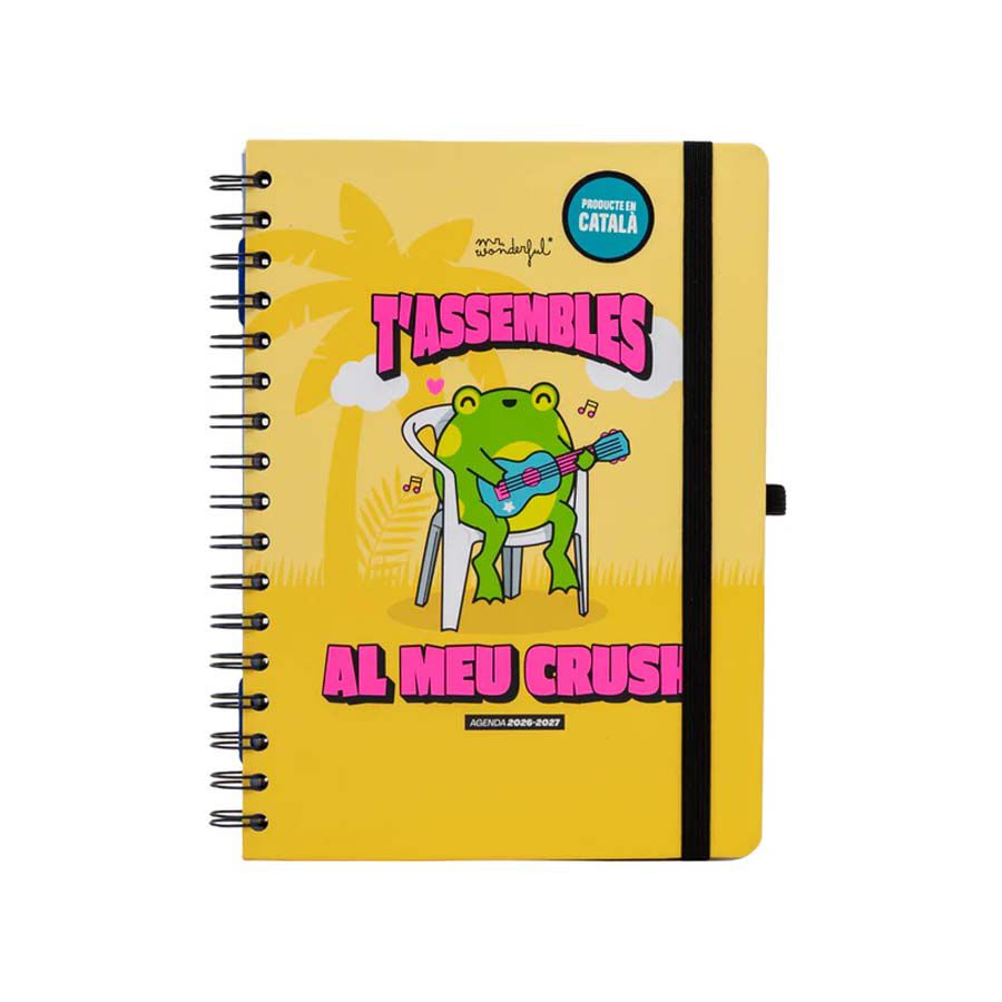 Agenda escolar Wonder setmanal catal&agrave; 2026-2027 - T&rsquo;assembles al meu crush