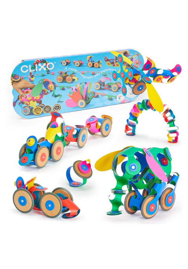 Construcci&oacute; Magn&egrave;tica Clixo Creaci&oacute; rodes 72 peces