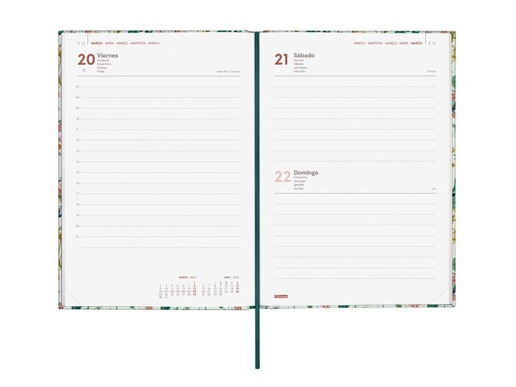 Agenda Finocam Porto DS Y10 día/pág cas 2026 Botanic