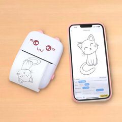 Impresora Mini Funny Kawai rosa