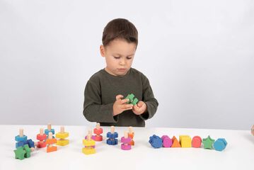 Roscas y tornillos de madera 21 piezas