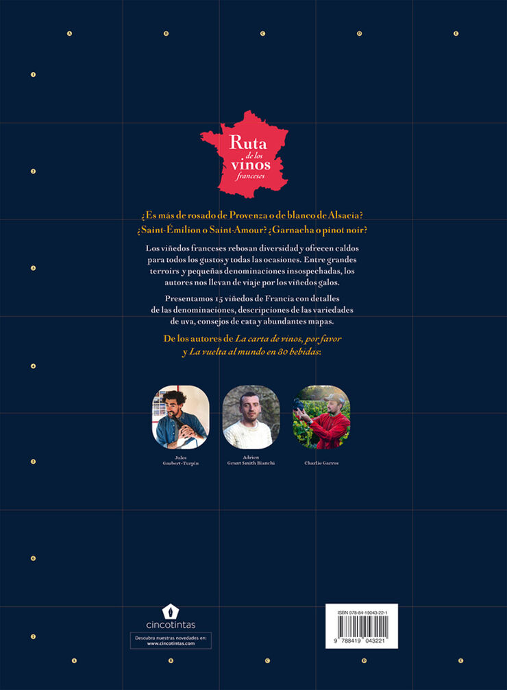Ruta de los vinos franceses: Atlas de los viñedos de Francia