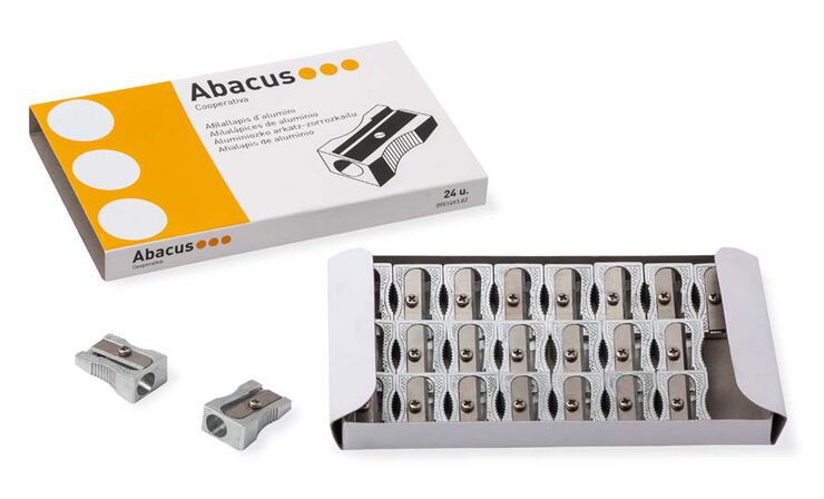 Sacapuntas Abacus metalico doble