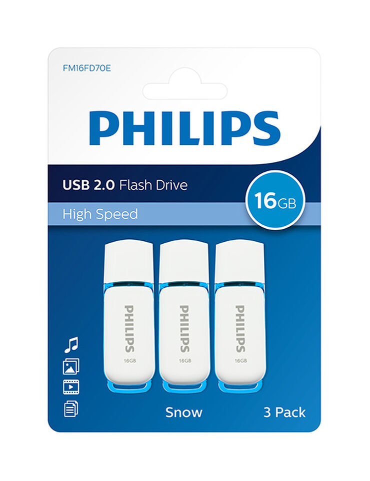 Memòria USB Philips Snow 16Gb 3u