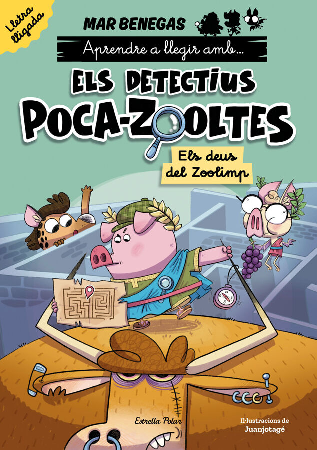 Apr&egrave;n a llegir amb els detectius Poca-zooltes Lletra lligada 2. Els deus del Zoo