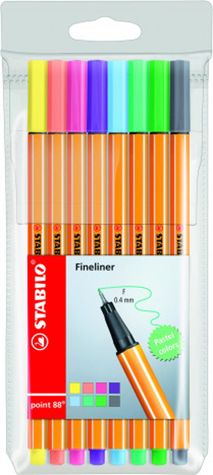 Retoladors Stabilo Point 88 Pastel 8 colors