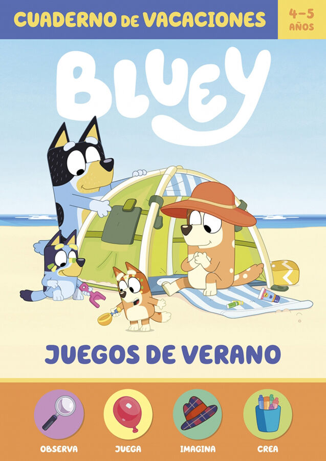 Bluey. Cuaderno de vacaciones Juegos de verano (4-5 a&ntilde;os)