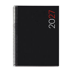 Agenda Miquelrius Especial Plus Setmana Vista Catal&agrave; City 2027 Negre