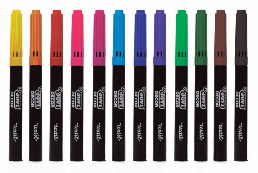 Rotulador Jovi Decortextil 12 colores