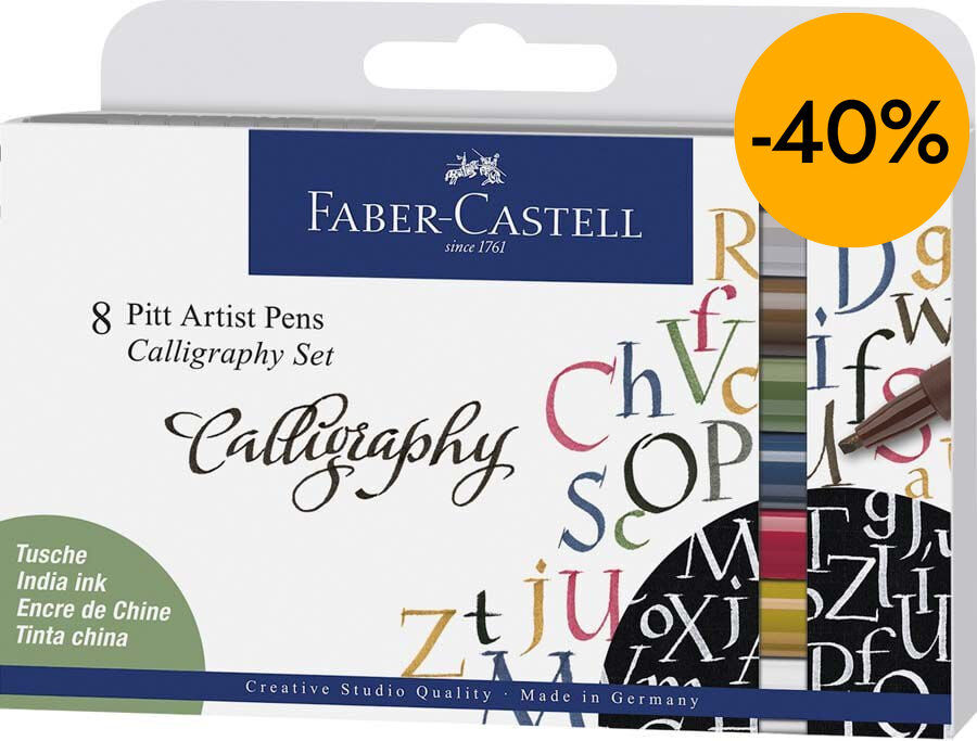 Rotuladores Pitt Calligraphy 8 colores