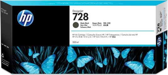 Cartucho original HP Designjet T728 negro mate - F9J68A Cartucho original HP Designjet T728 negro mate - F9J68A