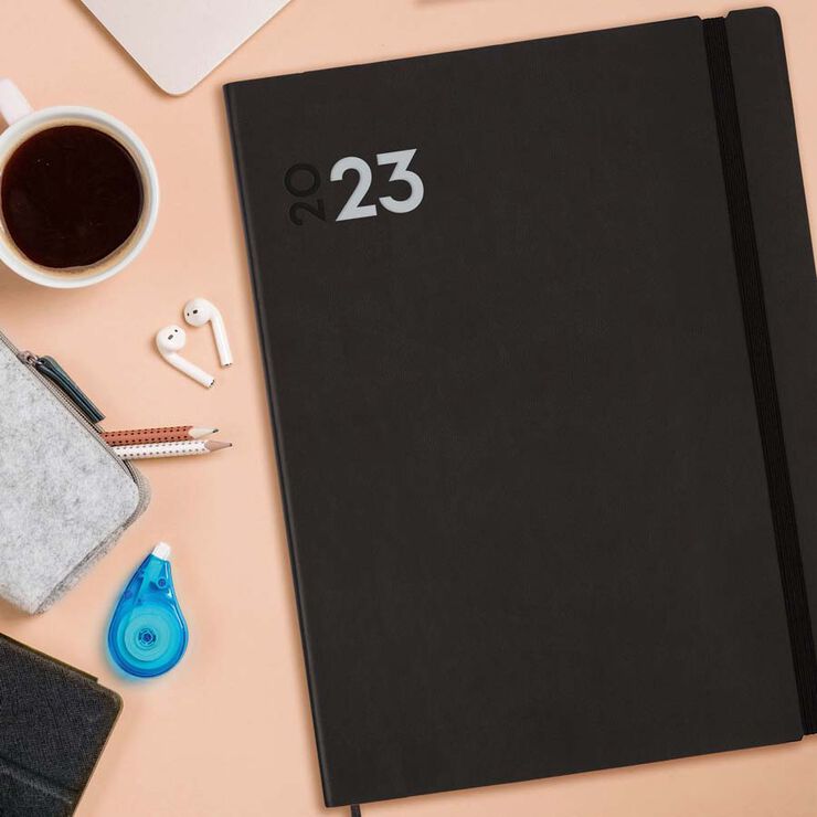 Agenda Mara Y12 1DP 23 Negre Cat