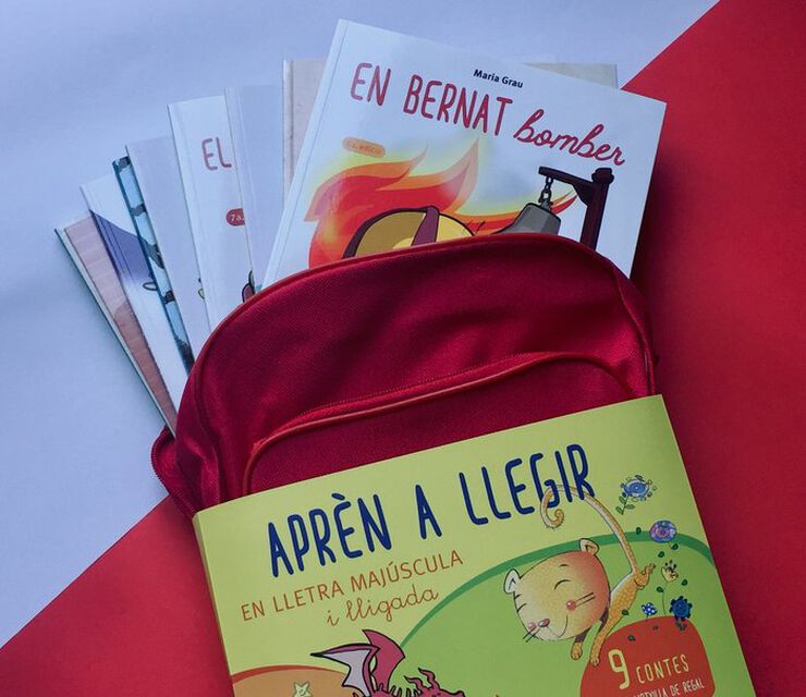 Motxilla amb 9 llibres per aprendre a llegir